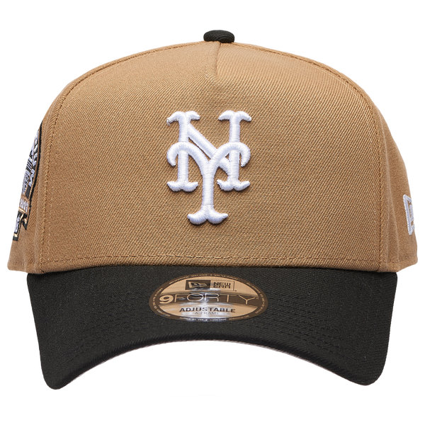 New Era MLB 940 A-Frame Cap - Adult - Khaki/Black - Image 2