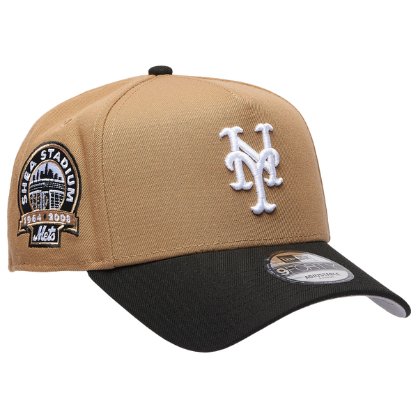 New Era MLB 940 A-Frame Cap - Adult - Khaki/Black - Image 3