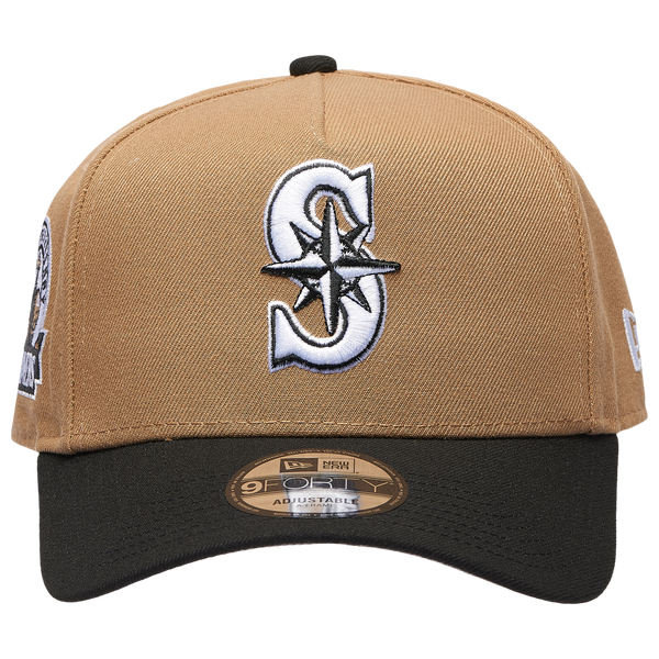 New Era MLB 940 A-Frame Cap - Adult - Khaki/Black - Image 2