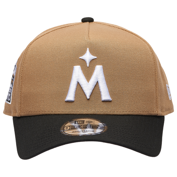 New Era MLB 940 A-Frame Cap - Adult - Khaki/Black - Image 2