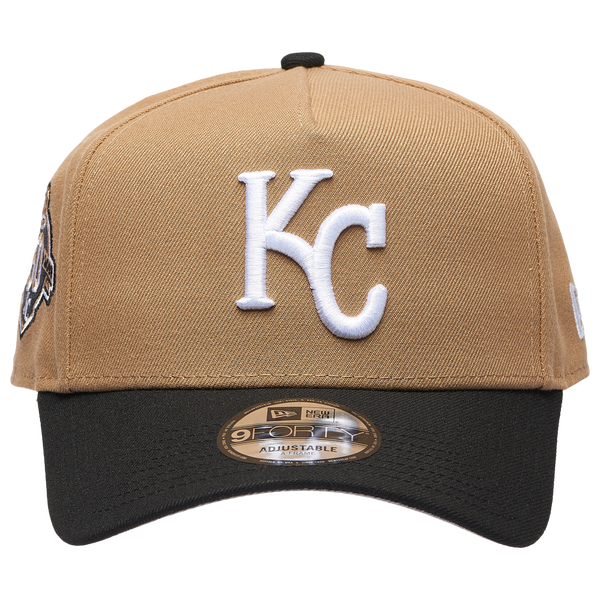 New Era MLB 940 A-Frame Cap - Adult - Khaki/Black - Image 2
