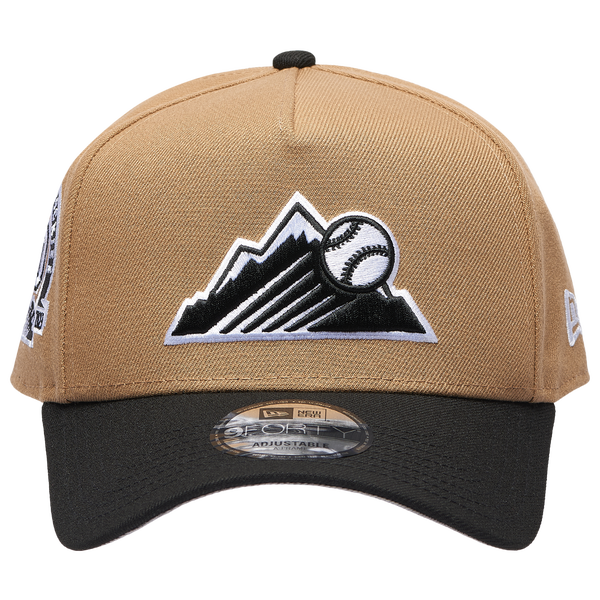 New Era MLB 940 A-Frame Cap - Adult - Khaki/Black - Image 2
