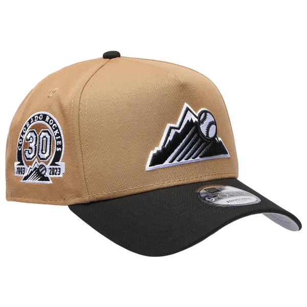 New Era MLB 940 A-Frame Cap - Adult - Khaki/Black - Image 3