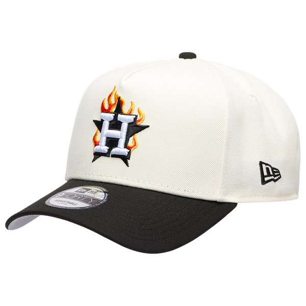New Era MLB 940 A-Frame Flame Cap - Adult - White/Black