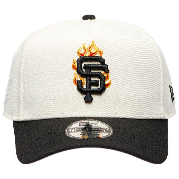 New Era MLB 940 A-Frame Flame Cap - Adult - White/Black - Image 2