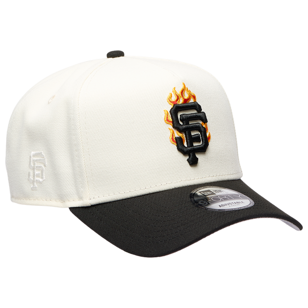 New Era MLB 940 A-Frame Flame Cap - Adult - White/Black - Image 3