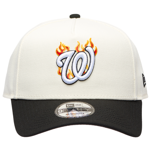 New Era MLB 940 A-Frame Flame Cap - Adult - White/Black - Image 2
