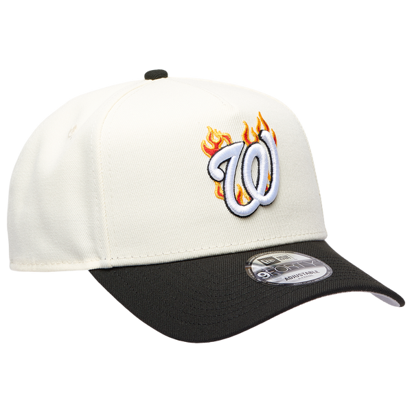 New Era MLB 940 A-Frame Flame Cap - Adult - White/Black - Image 3