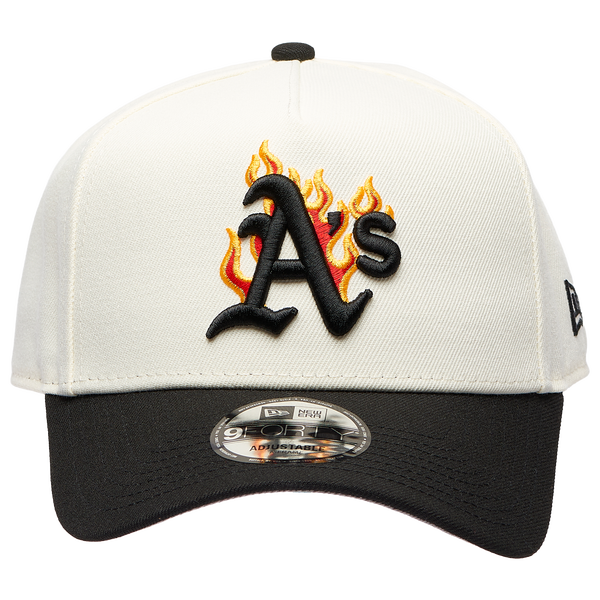 New Era MLB 940 A-Frame Flame Cap - Adult - White/Black - Image 2
