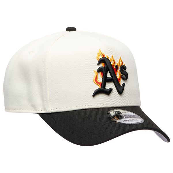 New Era MLB 940 A-Frame Flame Cap - Adult - White/Black - Image 3