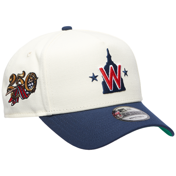 New Era MLB 940 A-Frame Anniversary Cap - Adult - White/Navy - Image 3