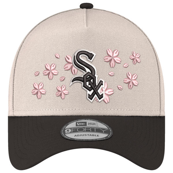 New Era MLB 940 A-Frame Blossom Cap - Adult - White/Black - Image 2