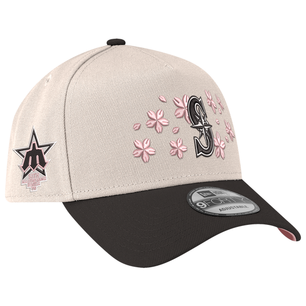 New Era MLB 940 A-Frame Blossom Cap - Adult - White/Black - Image 3