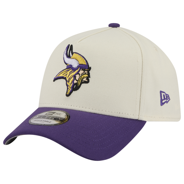 New Era NFL 9FORTY A-Frame Cap - Adult - Purple/Chrome