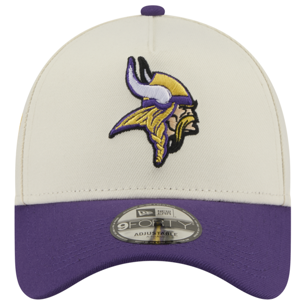 New Era NFL 9FORTY A-Frame Cap - Adult - Purple/Chrome - Image 2