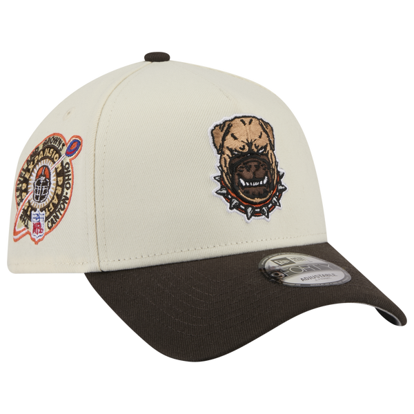 New Era NFL 9FORTY A-Frame Cap - Adult - Chrome/Brown - Image 3