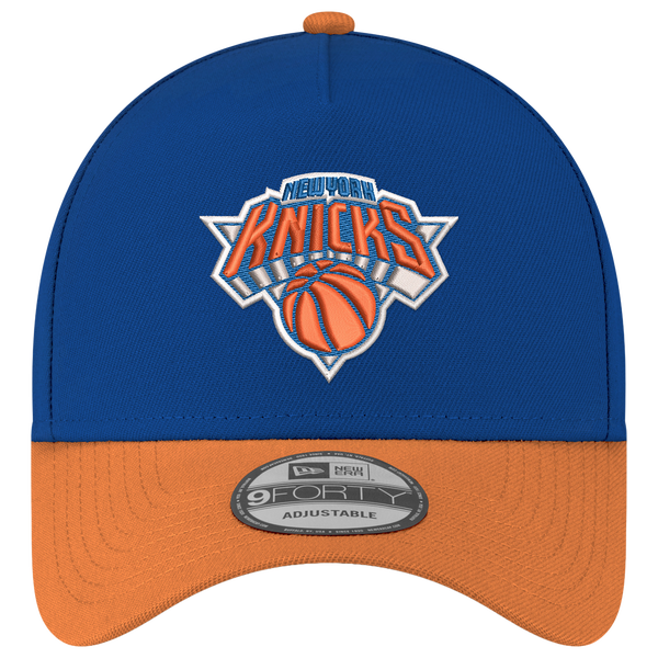 New Era Knicks 940 A-Frame Champs SP Cap - Adult - Blue/Orange - Image 2