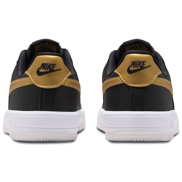 Nike Air Force 1 Low Lace - Girls' Preschool - Gold/Black - Image 3