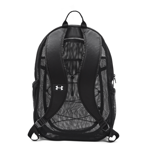 Under Armour Hustle Mesh Backpack - Adult - White/Black - Image 2