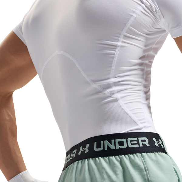 Under Armour HeatGear Mock T-Shirt - Men's - White/White - Image 4