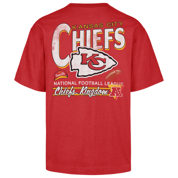 47 Brand NFL Kansas City Chiefs Bar S/S T-Shirt - Men's - Red - Image 2