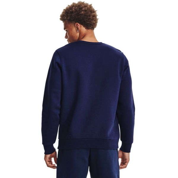 Under Armour Essential Fleece Crew - Men's - Midnight Navy/White - Image 2