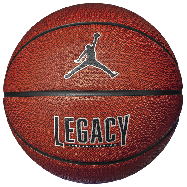 Jordan Legacy 2.0 8-Panel Basketball - Men's - Metallic Silver/Amber/Black