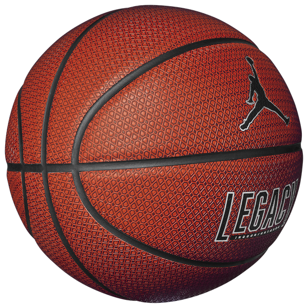 Jordan Legacy 2.0 8-Panel Basketball - Men's - Metallic Silver/Amber/Black - Image 2