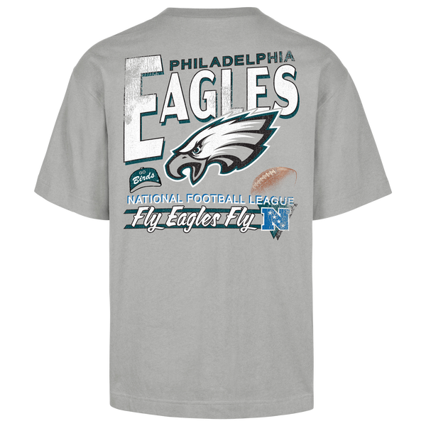 47 Brand NFL Philadelphia Eagles Bar S/S T-Shirt - Men's - Wolf Grey - Image 2