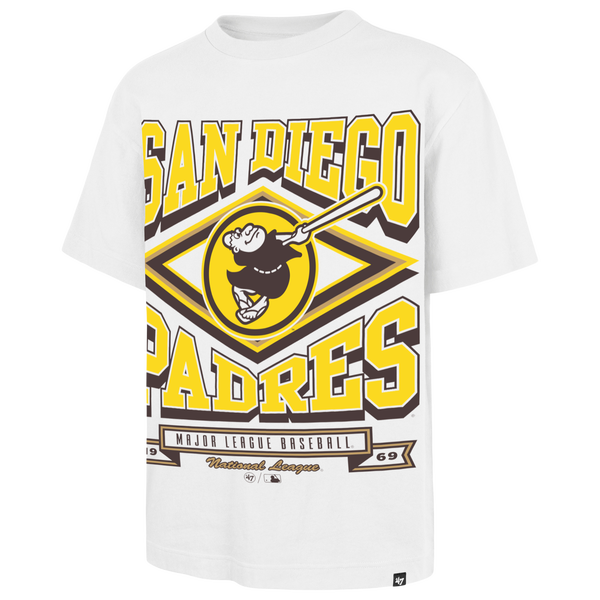 47 Brand Padres Foundational T-Shirt - Men's - White