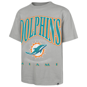 47 Brand NFL Dolphins Power T-Shirt - Men's - Wolf Grey