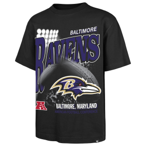 47 Brand NFL Baltimore Ravens Hometown S/S T-Shirt - Men's - Black