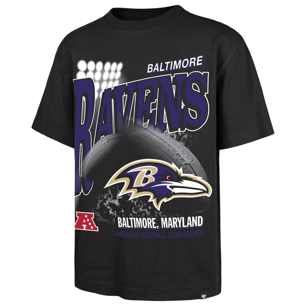 47 Brand NFL Baltimore Ravens Hometown S/S T-Shirt - Men's - Black