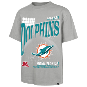 47 Brand NFL Dolphins Hometown T-Shirt - Men's - Wolf Grey