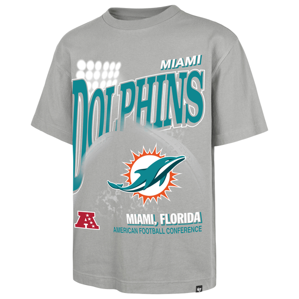 47 Brand NFL Dolphins Hometown T-Shirt - Men's - Wolf Grey