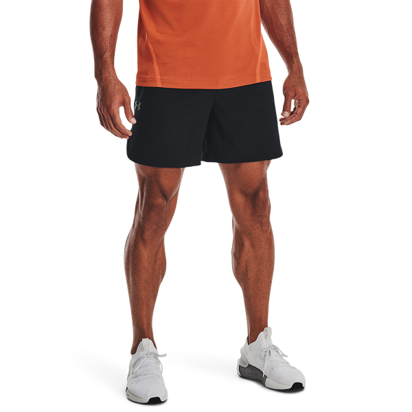 Under Armour Peak Woven Shorts - Men's - Black/Grey - Image 4