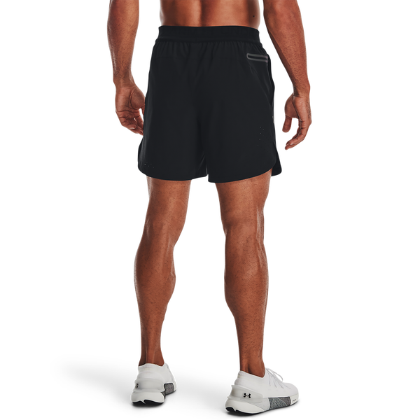 Under Armour Peak Woven Shorts - Men's - Black/Grey - Image 5