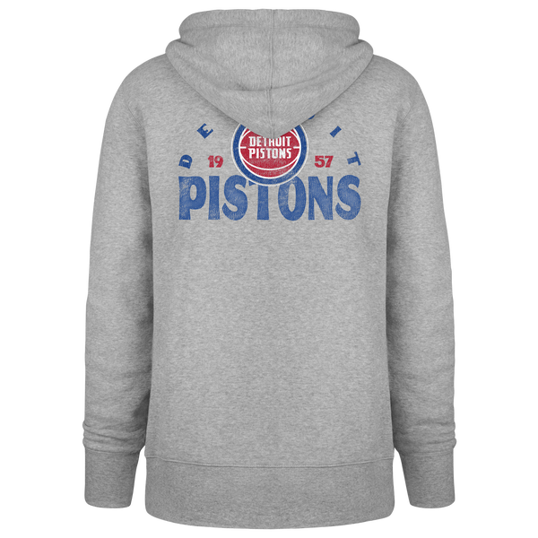 47 Brand Pistons Arcitext Headline Hoodie - Men's - Slate Gray - Image 2