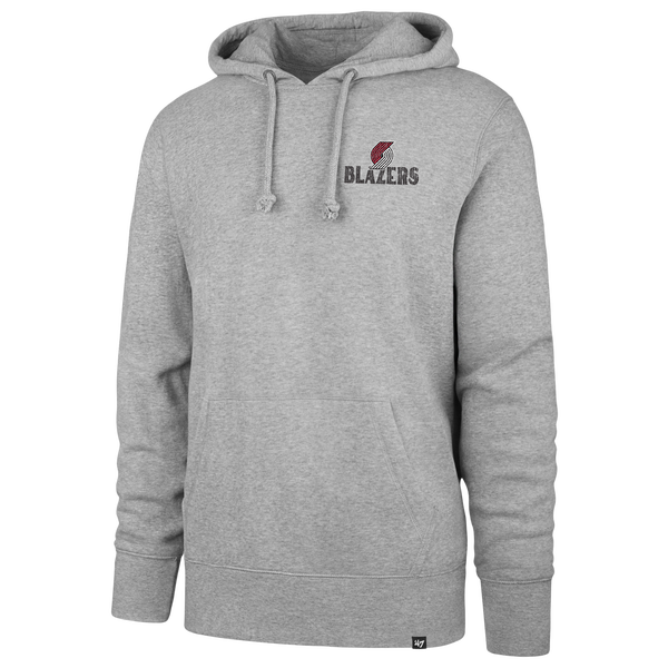 47 Brand NBA Portland Trail Blazers Arcitext Hdln Hoodie - Men's - Slate Gray