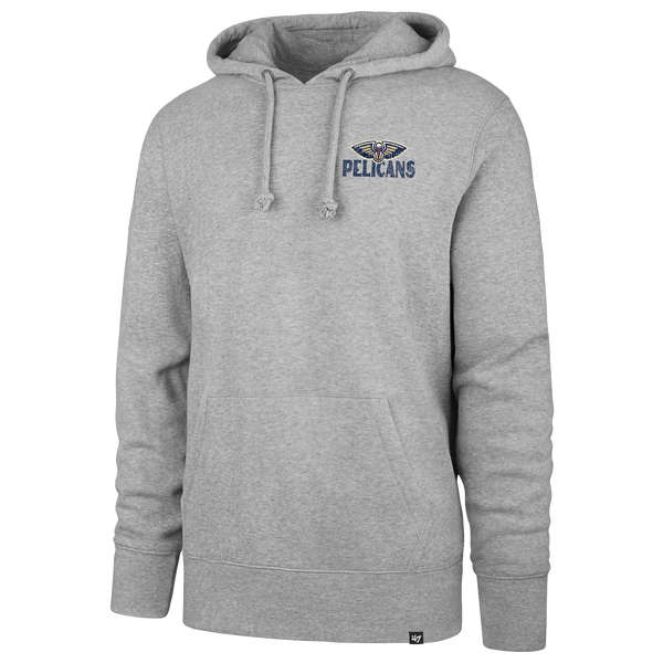 47 Brand Pelicans Arcitext Headline Hoodie - Men's - Slate Gray