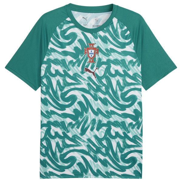 PUMA FPF Warm Up Jersey - Men's - Green Lagoon/Ruby Shimmer - Image 4