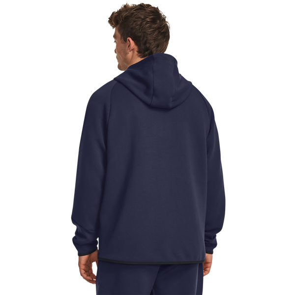 Under Armour Unstoppable Fleece Full-Zip Hoodie - Men's - Black/Navy - Image 3