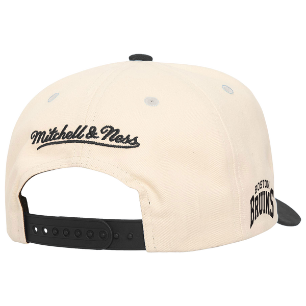 Mitchell & Ness Bruins 2Tone Team Cap - Adult - Tan/Black - Image 2