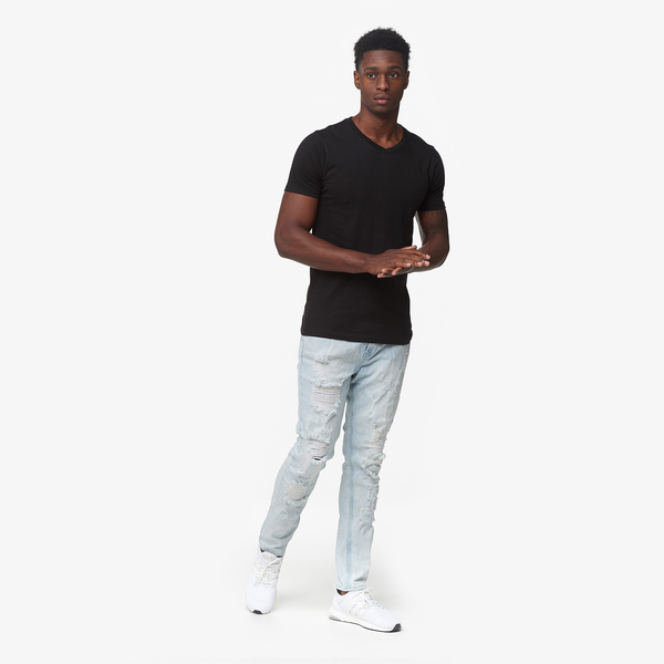 CSG Basic V-Neck S/S T-Shirt - Men's - Black/Black - Image 6
