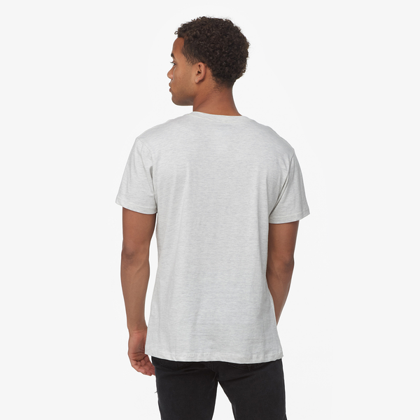 CSG Basic V-Neck S/S T-Shirt - Men's - Oatmeal/White - Image 5