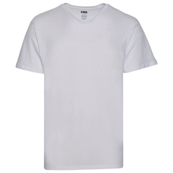 CSG Basic V-Neck S/S T-Shirt - Men's - White/White - Image 5