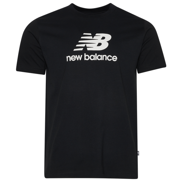 New Balance Essential Stacked Logo T-Shirt - Men's - Black/White