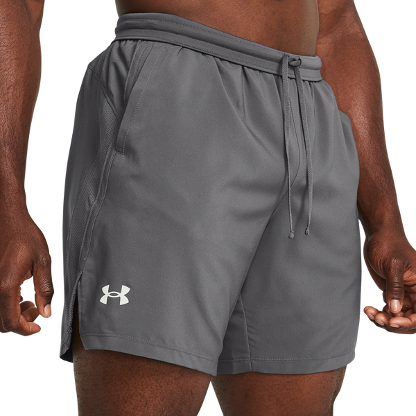 Under Armour Launch 7'' Shorts - Men's - White/Reflective/Castlerock