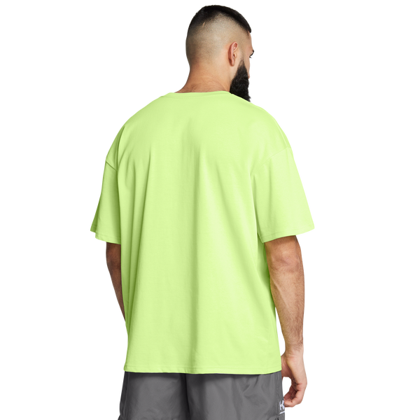 Under Armour Oversized Heavyweight Short Sleeve - Men's - Morph Green/White - Image 2