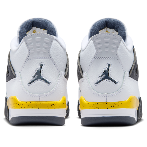 Jordan Retro 4 - Boys' Grade School - Blue/White/Yellow - Image 3